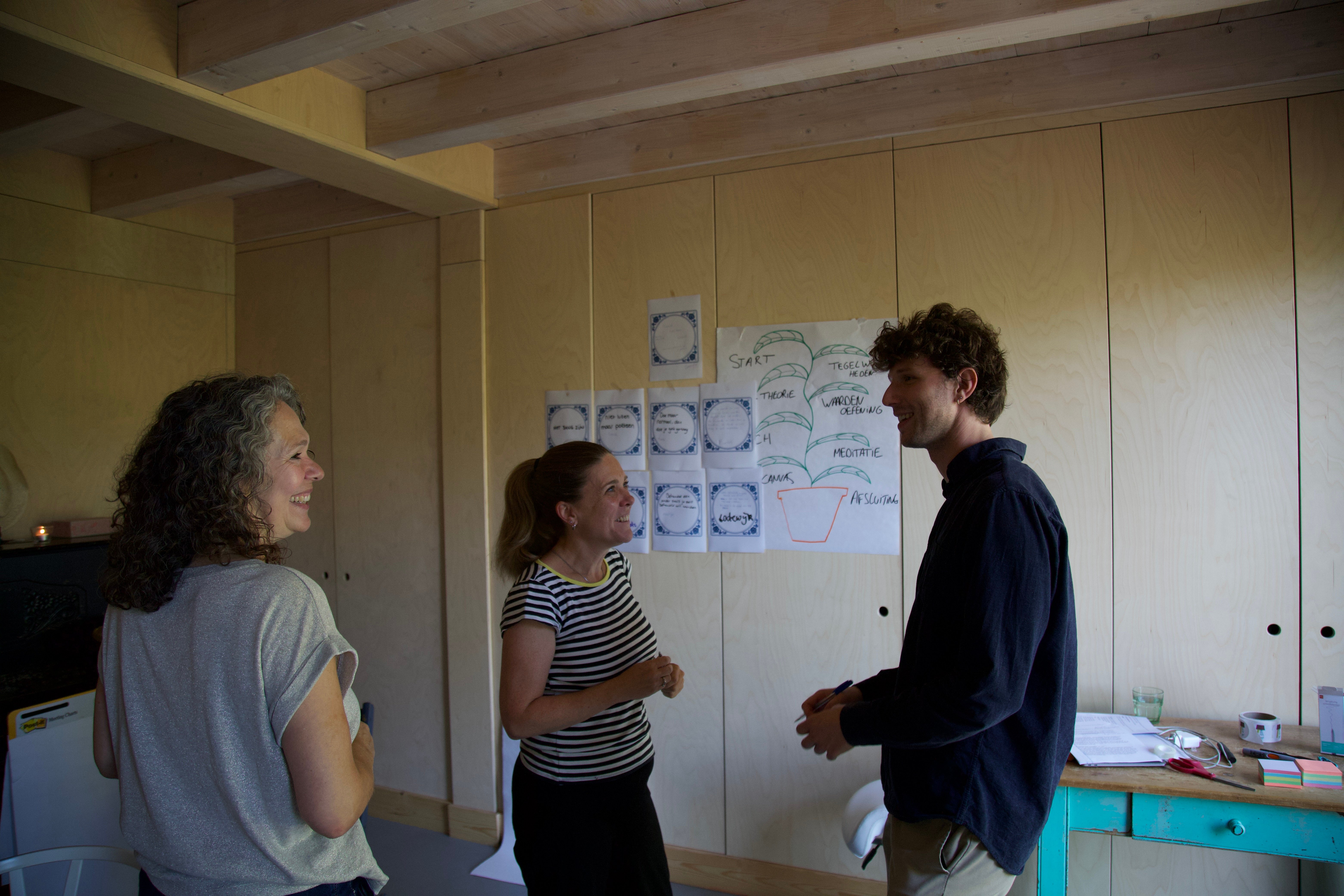 Gesprek en interactie tijdens training